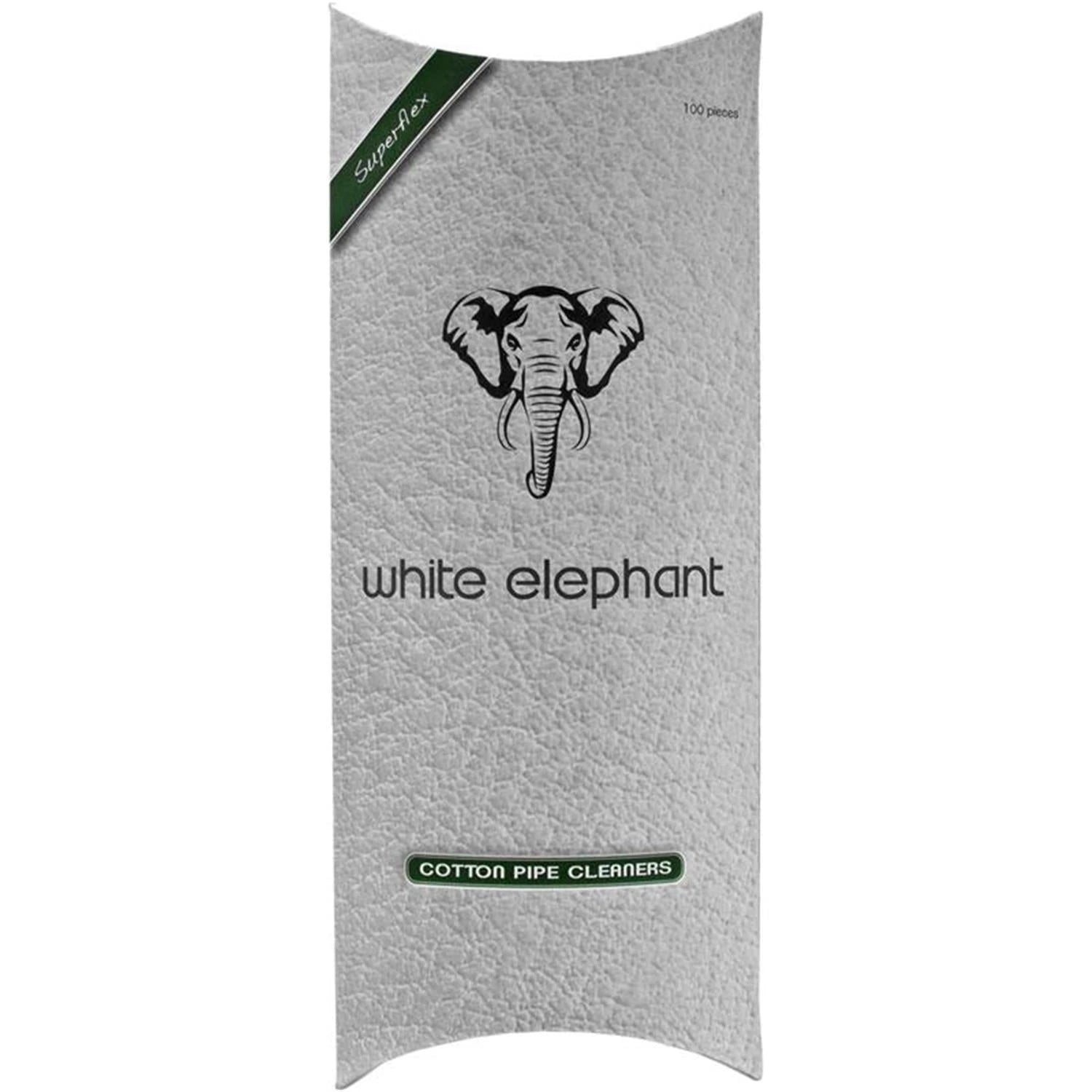 White Elephant Cotton Pipe Cleaner 100 Stück White Elephant